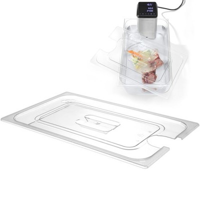 Polycarbonatdeckel mit Aussparung für Sous-Vide für GN 1/2 Behälter - Hendi 8642