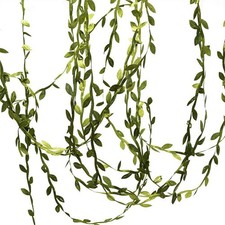 Rouleau de Lierre Artificiel 20 Mètres – Guirlande de Feuilles Vertes Réalist...