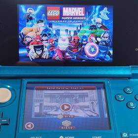 Nintendo 3DS Handheld Console - CTR-001 (USA) - Aqua Blue - w/ Charger & Case