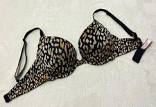Victorias Secret Push-Up Bra 34D Black/Beige ...