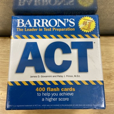 BARRON'S ACT FLASH CARDS- Brand New  