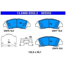 Satz Bremsbeläge Bremsklötze vorne für Hyundai I10 2 BA 3 AC3 | 24268708