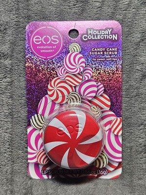 EOS Holiday Collection Candy Cane Sugar Lip Scrub 0.56 oz. For Sweet, Soft Lips