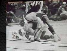 DAN GABLE signed IOWA OLYMPICS WRESTLING GOLD TRUMP Iowa 8x10 photo
