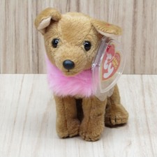 TY Beanie Babies Divalectable the Chihuahua Metal Key Clip 4" Plush Heart Tags