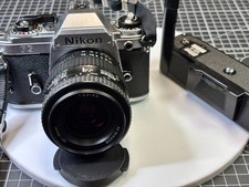 Clean - Nikon FG Film Camera with 35-70 mm Lens and Nikon Motor drive MD-E
