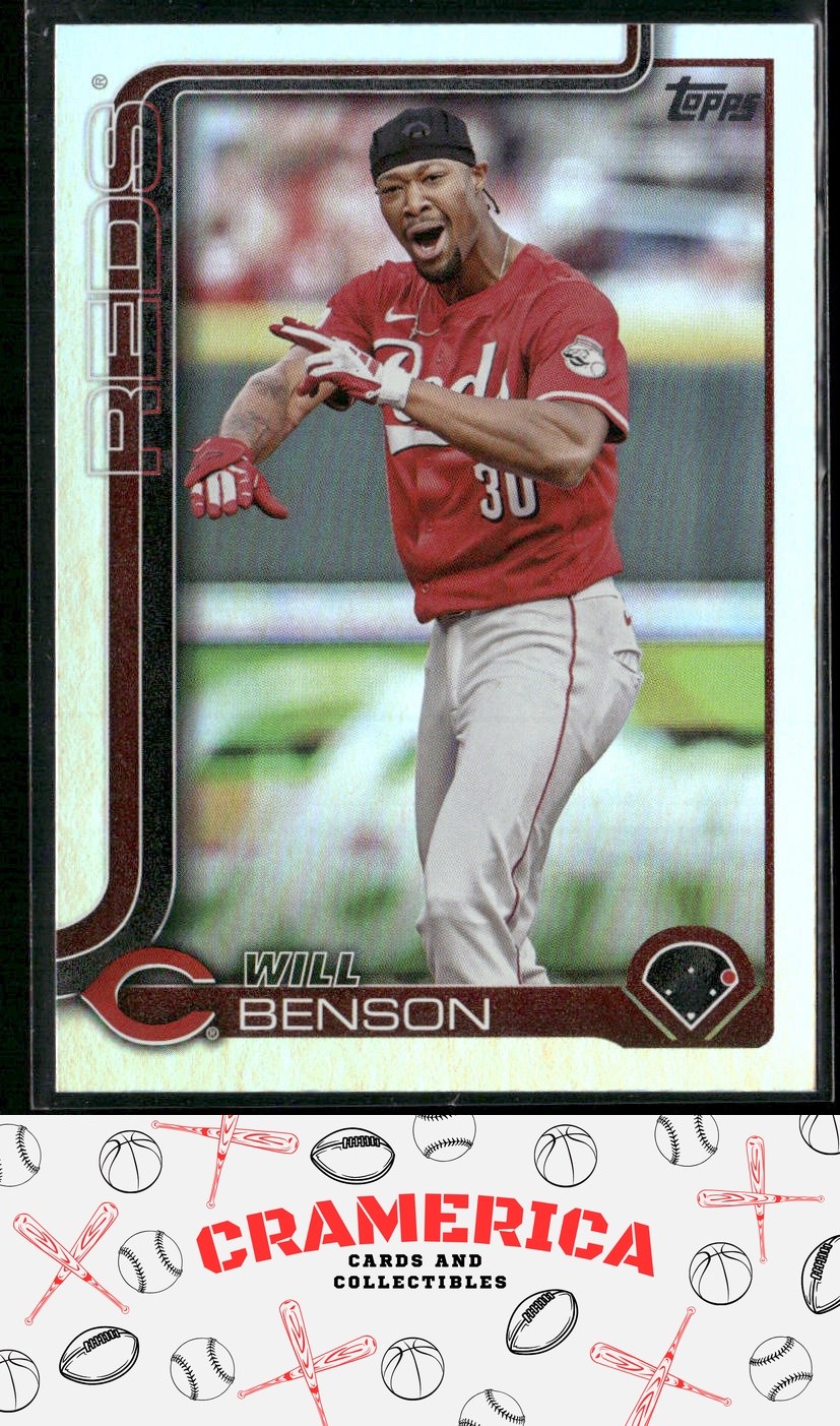 Will Benson 2025 Topps Rainbow Foil #52 Cincinnati Reds MLB Baseball Card