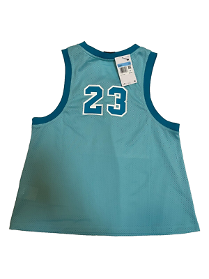 Air Jordan Jersey Womens Medium Jumpman 23 Mesh Tank Aqua Blue