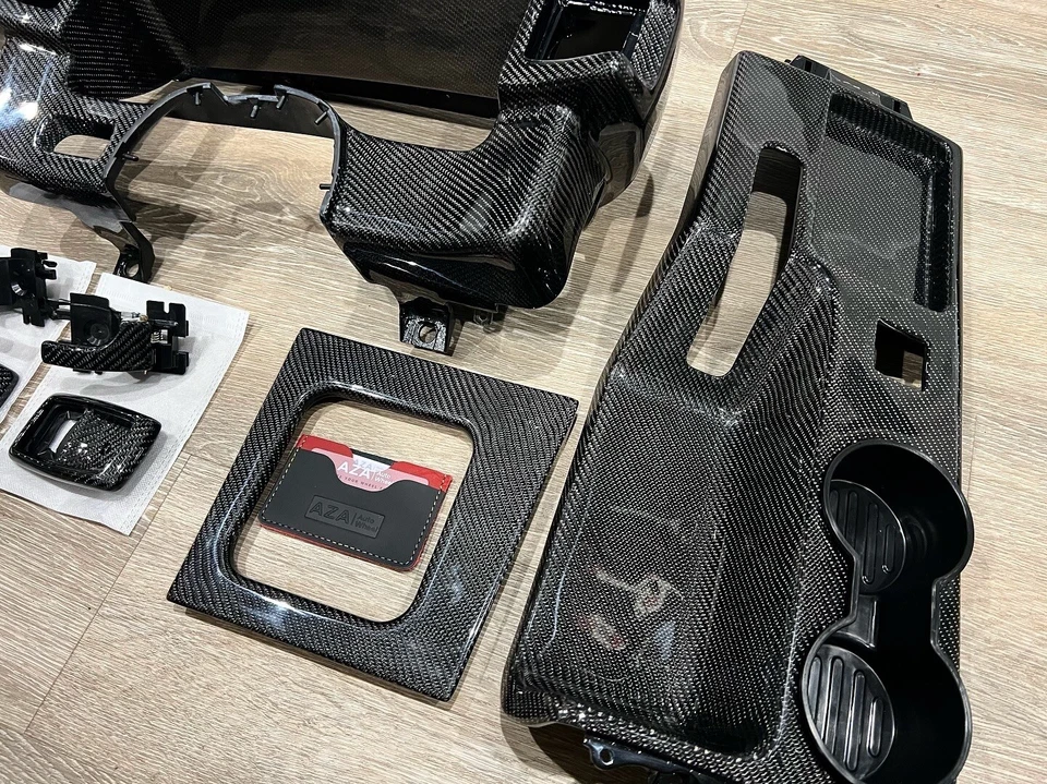 1990-1993 Ford Mustang GT LX Foxbody комплект из углеродного волокна ободок консоли - Изображение 4 из 4