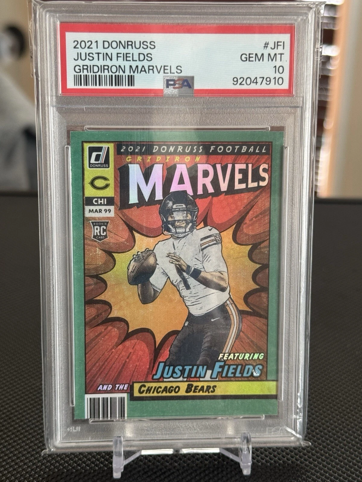 Justin Fields Panini Donruss Gridiron Marvels #JFI Base