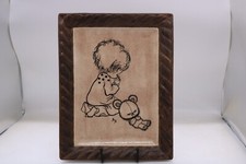 Gare Inc. 1974 Ceramic Picture- Child's Wall Decor-12" x 9.25"