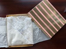 Vintage 1980 Christian Dior White 100 Cotton Camisole with Lace Small U.S.A