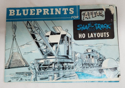 Vintage 1960 BLUEPRINTS for ATLAS Snap-Track HO Layouts 30 Page Booklet ...