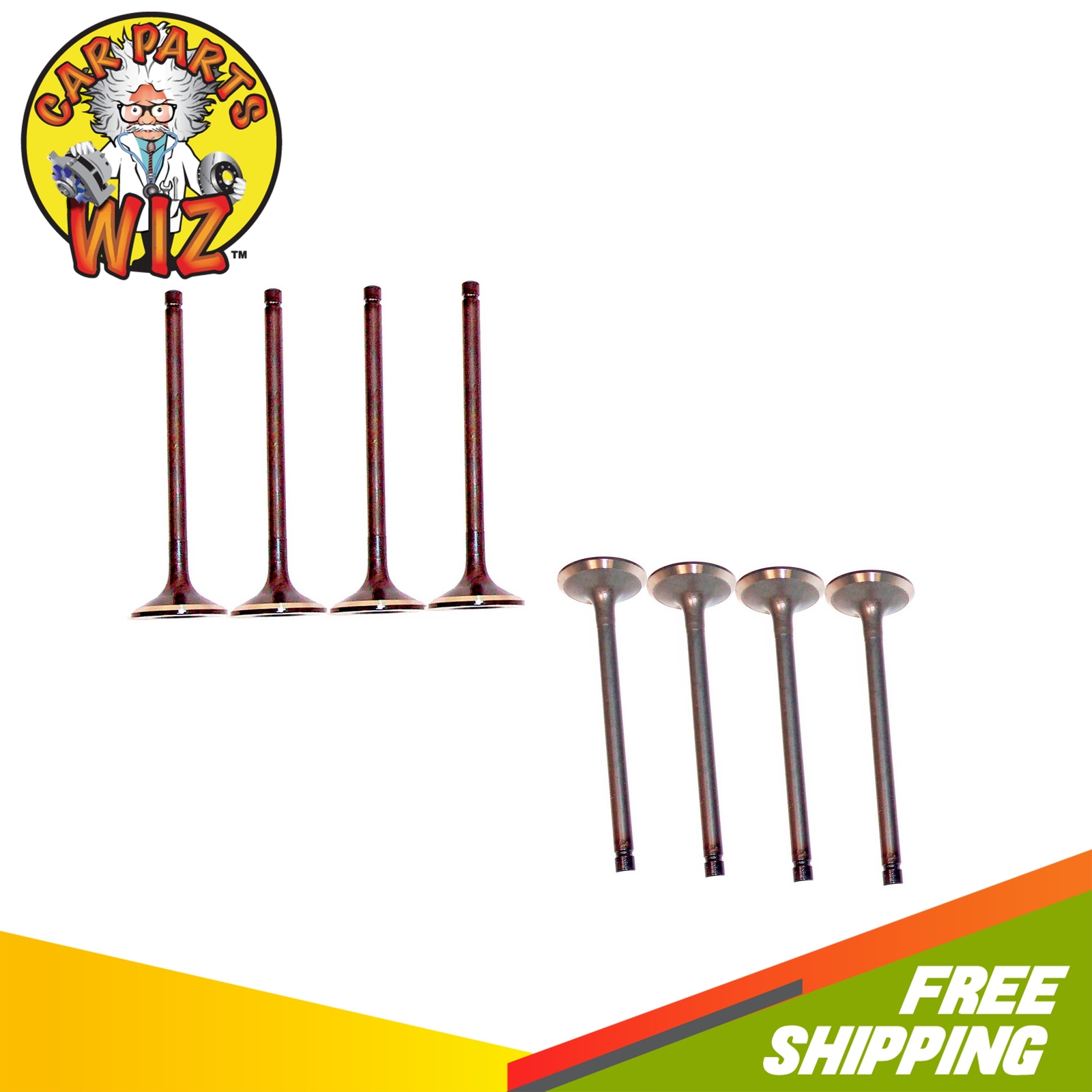 Exhaust Intake Valve Kit Fits 8387 Honda Prelude L4 1.8L SOHC 12V 8V