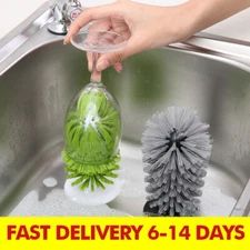 Kitchen Brush Goblet Cleaning Sink Glass Cup Wine Cleaner Standing Base Suction
