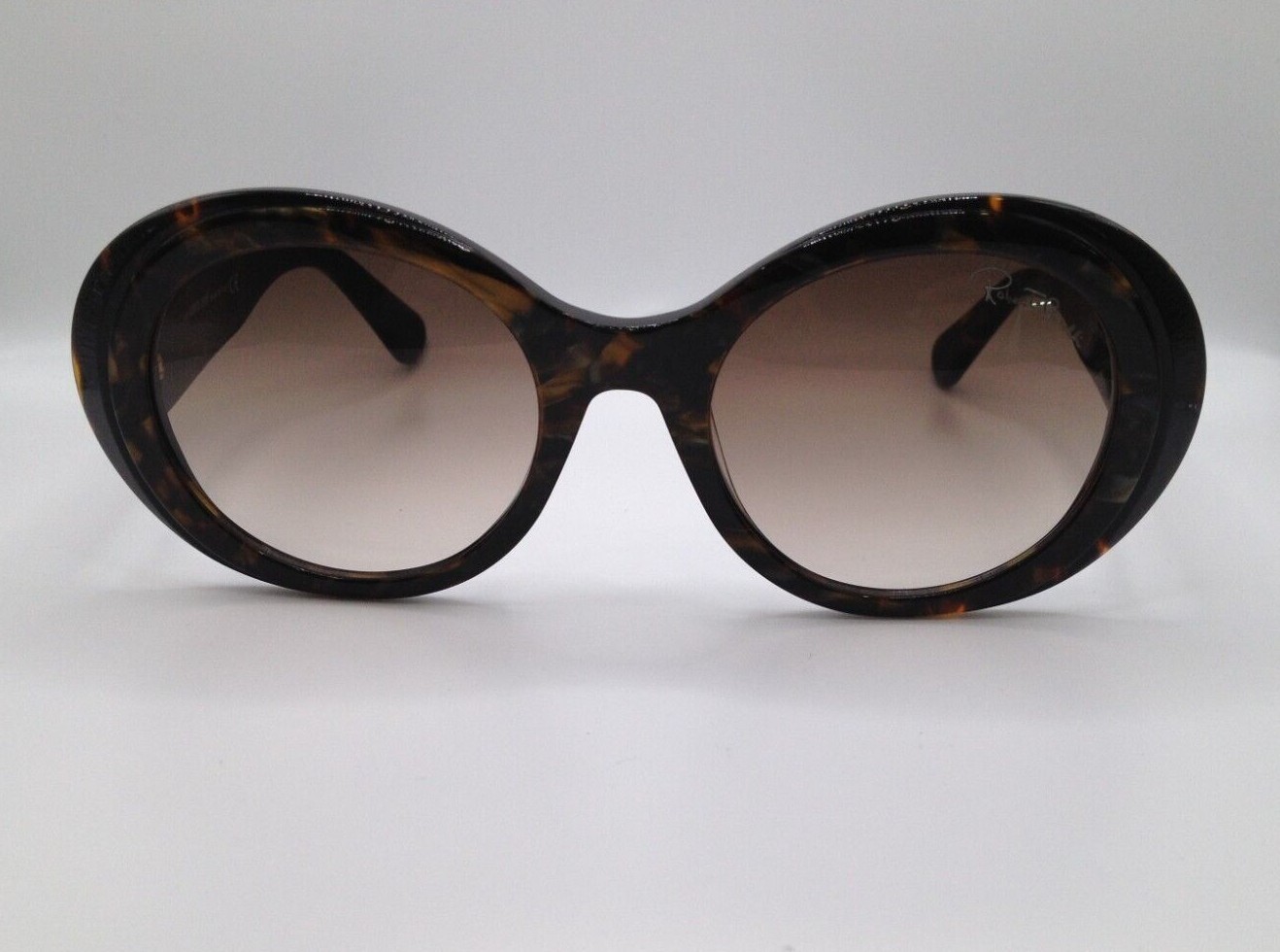 Roberto Cavalli RC 1145 56G Коричневая мраморная пластиковая оправа для солнцезащитных очков овальной формы 53-21-140 29390₽
