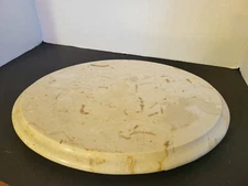 Vintage ATAPCO Italy Carrara Marble Oval Footed Cutting Board