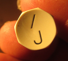 Oliver Typewriter #9    J  Key   Antique Part Vtg  Keytop thumbnail