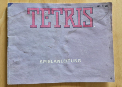 Tetris - NUR ANLEITUNG  Nintendo NES