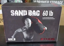 ETHOS 60 lb Sand Bag For Workout, Core, Balance, Upper Body, Endurance, Mobility