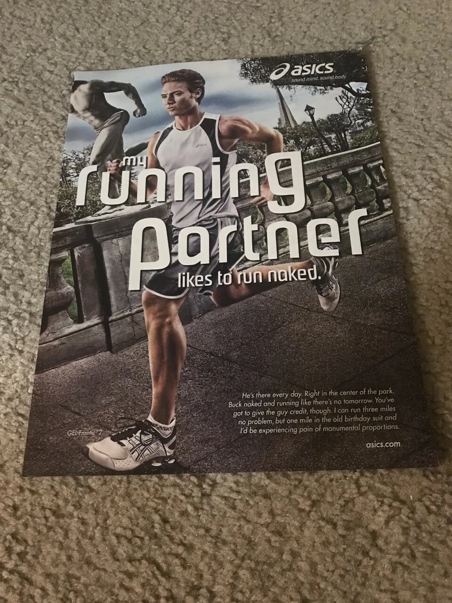 Asics running posters cheap