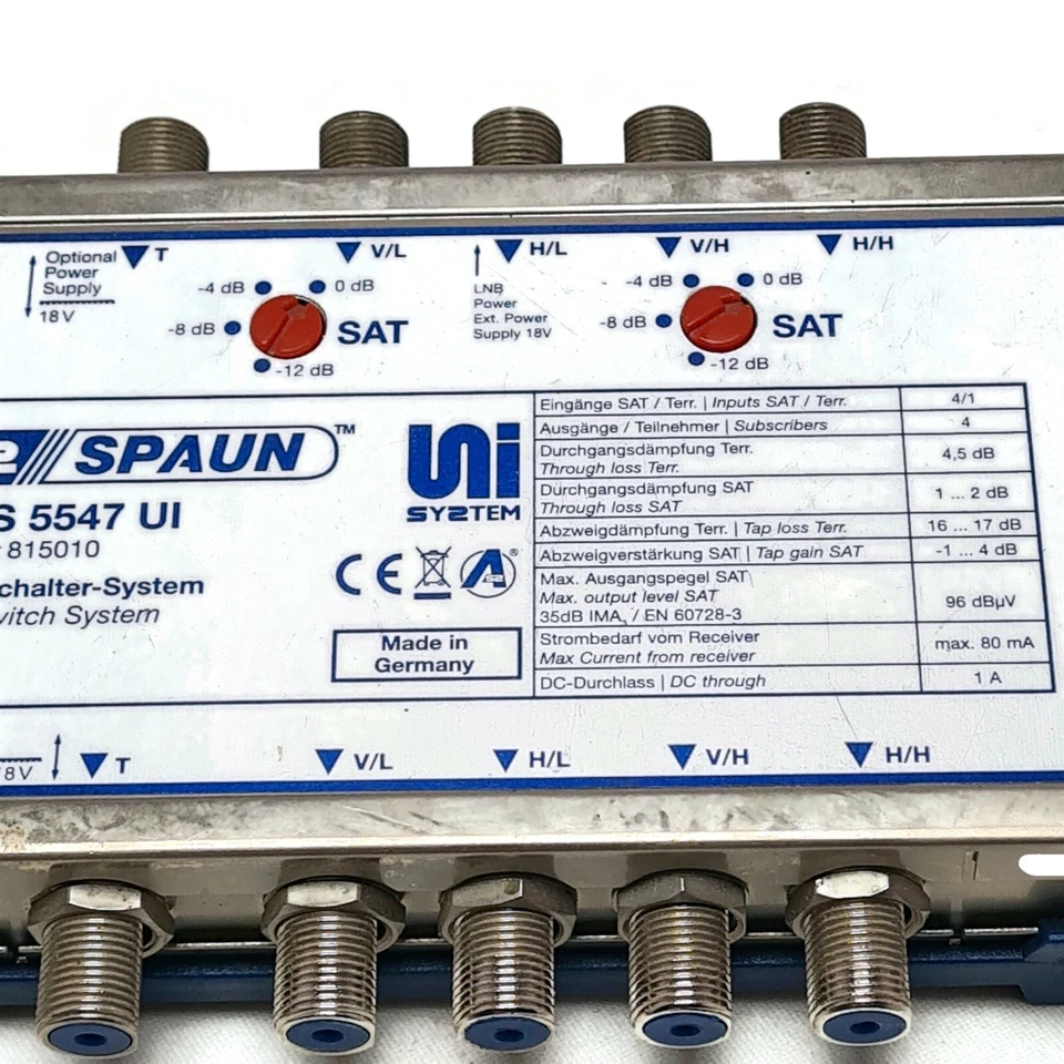 Spaun Satellite Multi Switch Cascadeable Type SMS-5547-UI - Image 4 of 4