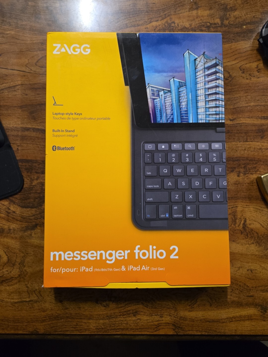 iPad 9th Gen ZAGG Messenger Folio 2 Keyboard Case for Models 7 8 9-image