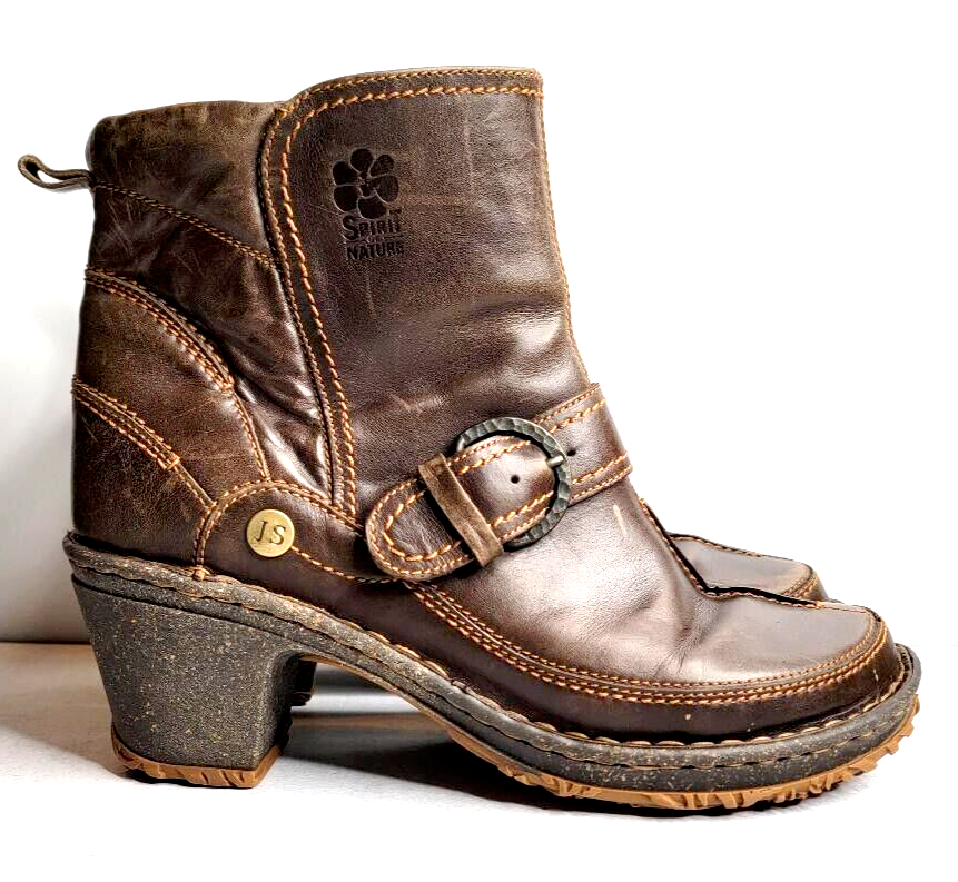 Josef Seibel Spirit of Nature Leather Moto Style Boots Size 42 FLAWS