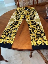 NWT 100  AUTH GIANNI VERSACE MEDUSA PANTS IT40 WOMEN