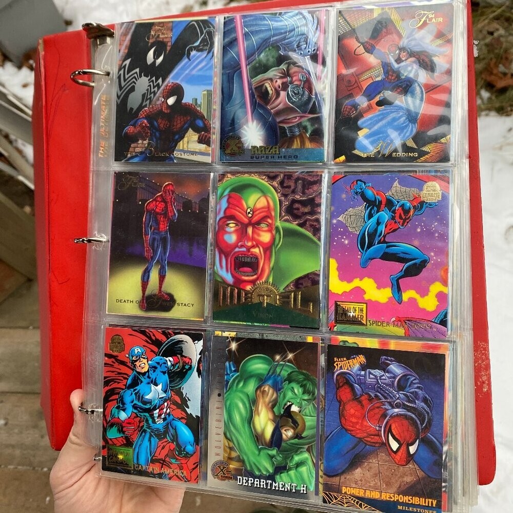 Vintage 90s Marvel Trading Card Binder. Spider-Man, Super man, X-Men Hol | eBay Vintage 90s Marvel Trading Card Binder. Spider-Man, Super man, X-Men Hol | eBay