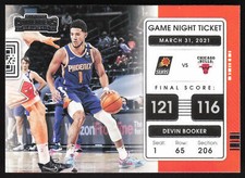 2021-22 Panini Contenders Game Night Ticket Devin Booker #19 Phoenix Suns