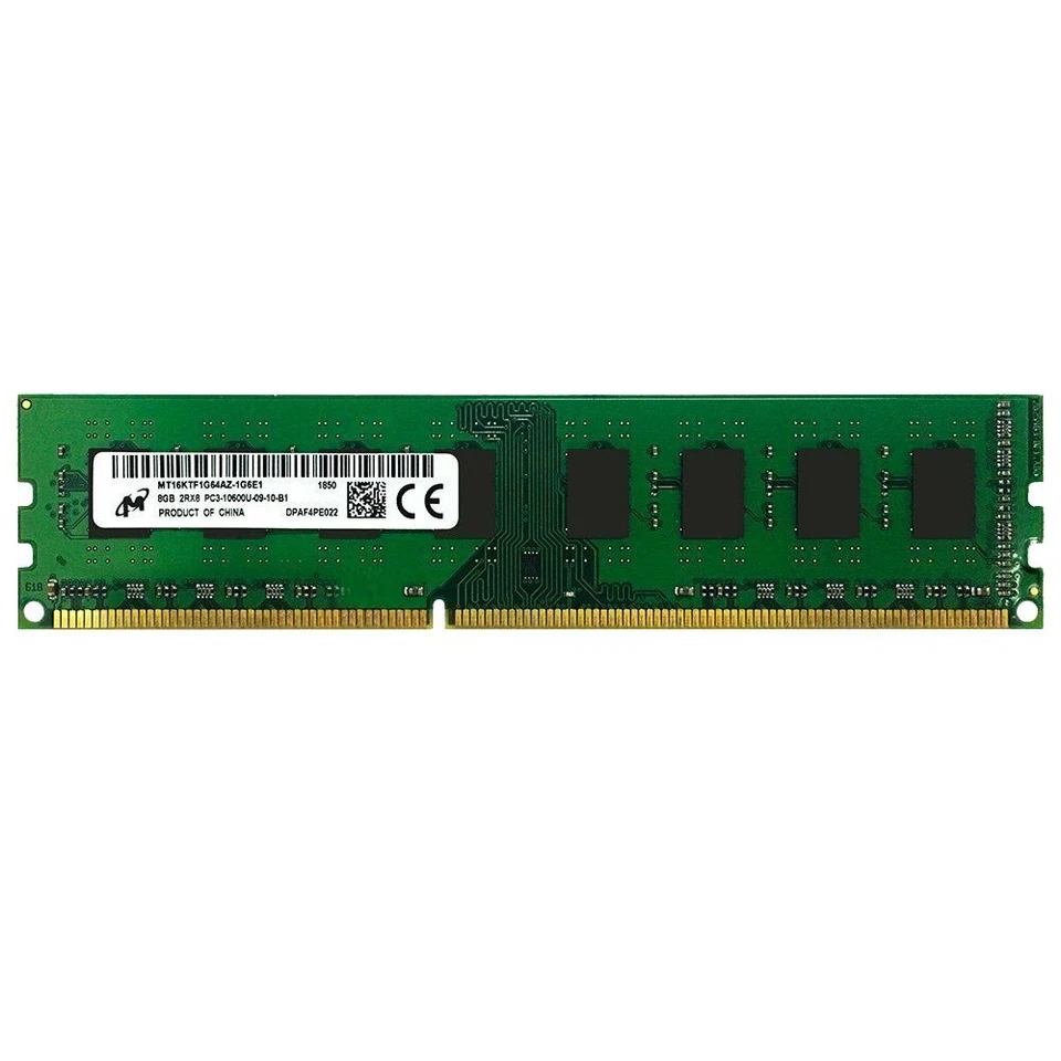 Micron 8GB 4GB DDR3 1333Mhz PC3-10600U 240Pin DIMM Desktop Memory SDRAM LOT BT - Image 3 of 4