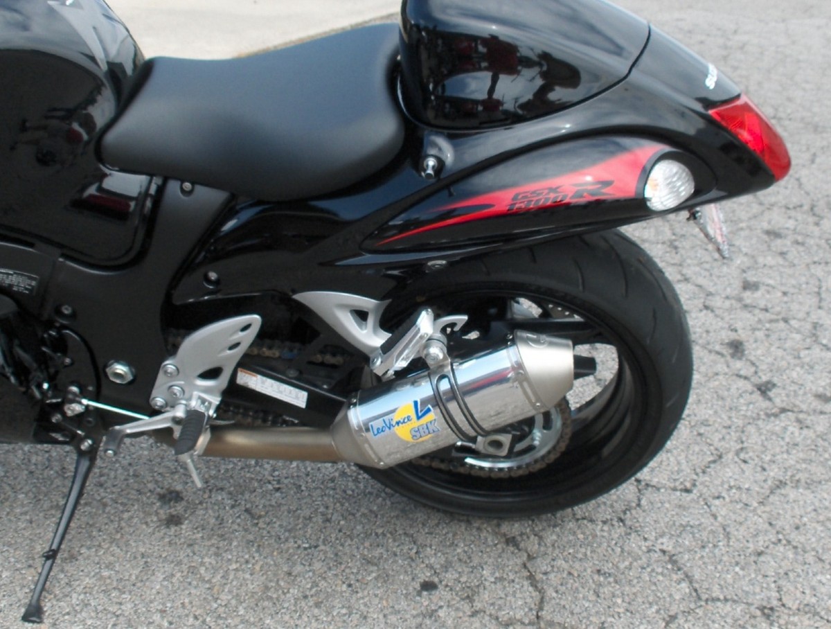 2008-2019 Hayabusa Leo Vince Unlimited Slip On Exhaust Dual Shorty