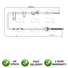 Hand Brake Cable Rear Left SJR Fits Land Rover Freelander 1.8 2.0 TD4 SPB101436