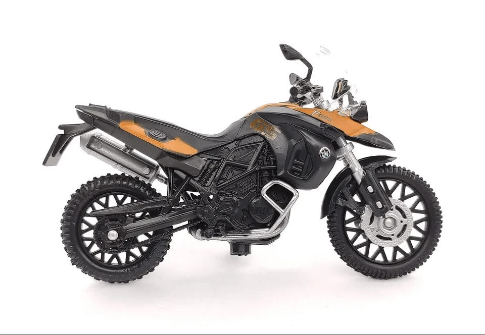 BMW F800GS Orange/ Black Motorcycle Model, Motormax Scale 1:18 - Image 4 of 4