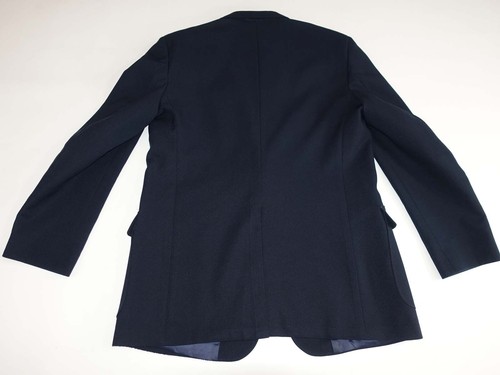 Oakton Men's Blazer Size 46 Long Navy Blue 100% Polyester 46L Suit Coat Jacket - Picture 5 of 8