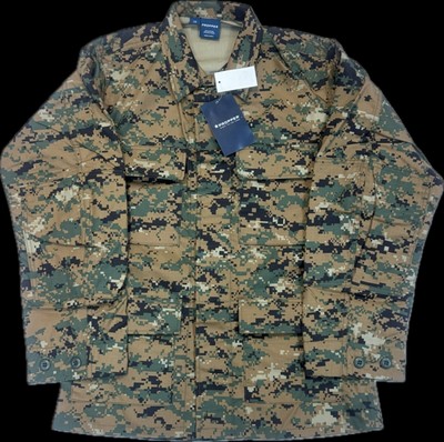 843 16AB5408 大きけれ DECK CAMO PEA COAT 