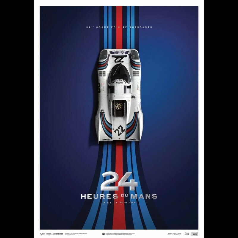 Tableau 24h du Mans 50x70 cm - Cadeau idéal sur toile pour homme passionné de course auto