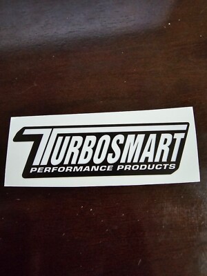 Turbosmart Decal Sticker Performance Wastegate Blow Off Valves Boost jdm Wht/Blk