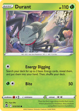 Durant 13/195 Common | Silver Tempest | Pokemon Card