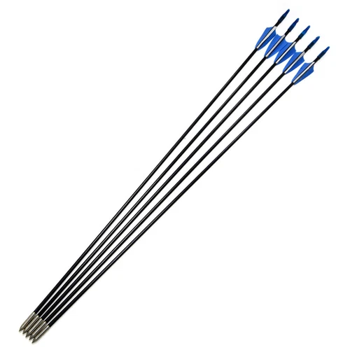 Flechas de fibra de vidrio 31" carcaj tiro con arco práctica puntos objetivo arco flecha de tiro - Imagen 11 de 23