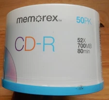 Memorex CD-R 50 Pack 700 MB / 80 Min Blank CDs  52x Write Speed