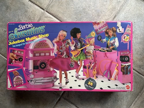 Vintage Mattel 1987 Barbie And The Sensations Jukebox Music Shop Playset