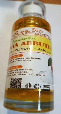 Lait Et Concentré Alpha Arbutin 100ml - Blanchit, Rajeunit, Peaux Tachées - Neuf