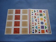 SALE!! 2 - CREATIVE MEMORIES JUMBO BLOCK STICKERS - SHAPES -  NEW!!