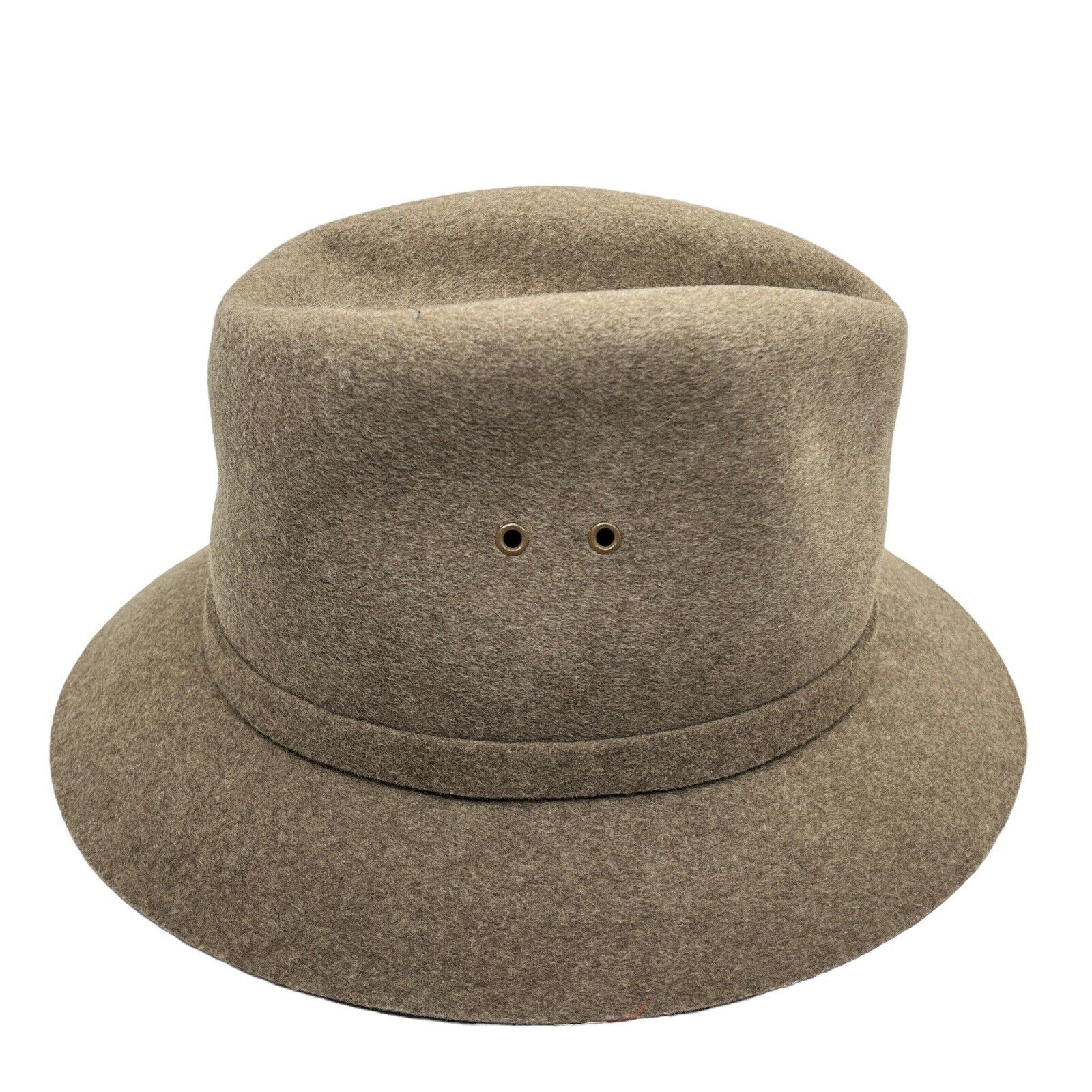 Bianchi Wool Fedora Hat Unisex Men Women Brown Vi… - image 1