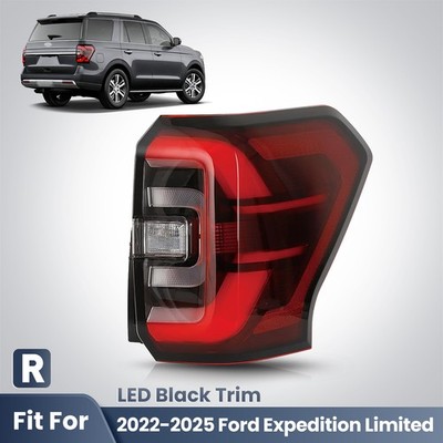 For 2022-2025 Ford Expedition Limited LED Tail Light Black Trim Right Passenger