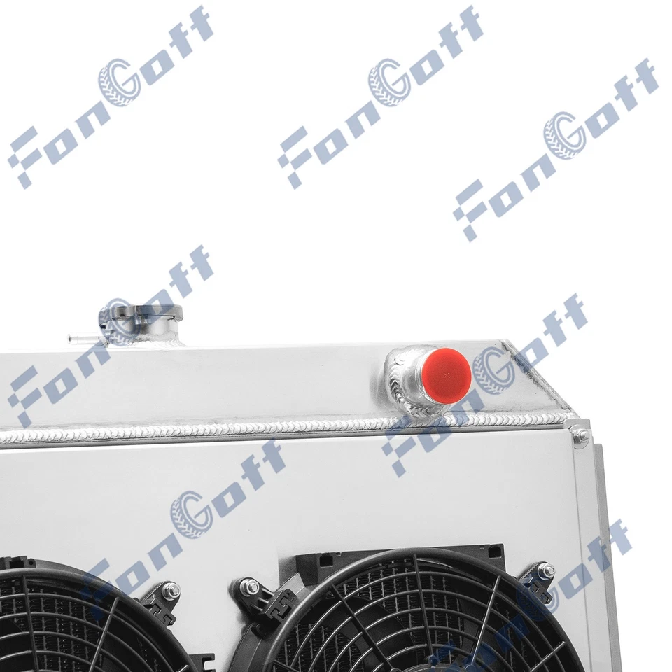 3 ROWS Radiator Shroud+Fan For 1966-1970 Dodge Polara Monaco Plymouth Fury 7.2L Foto 3 de 4