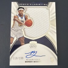 2021-22 Panini Crown Royale Rookie Silhouettes Moses Moody #138 /199 Auto RPA