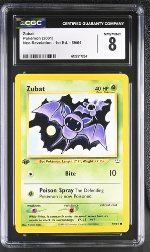 Zubat (1st Edition) graded CGC 8 for sale on eBay